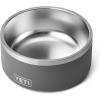 YETI Boomer 8, Stainless Steel, Non-Slip Dog Bowl, Holds 64 Ounces(Charcoal)