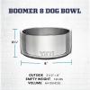 YETI Boomer 8, Stainless Steel, Non-Slip Dog Bowl, Holds 64 Ounces(Moon Dust – Textured)