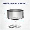 YETI Boomer 8, Stainless Steel, Non-Slip Dog Bowl, Holds 64 Ounces(Wild Vine Red)