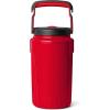 YETI Half Gallon Insulated Chug Cap Water Jug – Leakproof, Lightweight Sports Bottle with Fence Hook Handle – Keeps Drinks Ice-Cold – Ideal for Gym, Sports & Tournaments(Rescue Red)