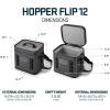 YETI Hopper Flip 12 Portable Cooler with Sidekick Dry 3L Gear Case, Rescue Red