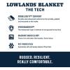 YETI Lowlands Blanket, Multi-Use Blanket with Travel Bag(Ultramarine Violet)