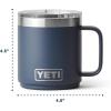 YETI Rambler 10 oz Ceramic Lined Stackable Mug, Vacuum Insulated, Stainless Steel with MagSlider Lid Pour Over Coffee Maker Accessory Ramblers, Rescue Red