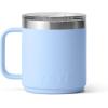 YETI Rambler 10 oz Stackable Mug, Vacuum Insulated, Stainless Steel with MagSlider Lid, White(Big Sky Blue)
