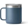 YETI Rambler 10 oz Stackable Mug, Vacuum Insulated, Stainless Steel with MagSlider Lid, White(Nordic Blue)