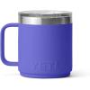 YETI Rambler 10 oz Stackable Mug, Vacuum Insulated, Stainless Steel with MagSlider Lid, White(Ultramarine Violet)