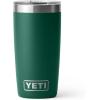 YETI Rambler 10 oz Tumbler, Stainless Steel, Vacuum Insulated with MagSlider Lid, White(Black Forest Green)