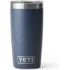 YETI Rambler 10 oz Tumbler, Stainless Steel, Vacuum Insulated with MagSlider Lid, White(Navy)