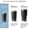YETI Rambler 10 oz Tumbler, Stainless Steel, Vacuum Insulated with MagSlider Lid, White(Nordic Blue)