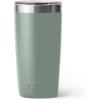 YETI Rambler 10 oz Tumbler, Stainless Steel, Vacuum Insulated with MagSlider Lid, White(Sagebrush Green)