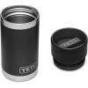 YETI Rambler 12 oz Bottle, Stainless Steel, Vacuum Insulated, with Hot Shot Cap(Black)