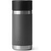 YETI Rambler 12 oz Bottle, Stainless Steel, Vacuum Insulated, with Hot Shot Cap(Charcoal)