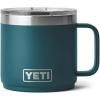 YETI Rambler 14 oz Stackable Mug, Vacuum Insulated, Stainless Steel with MagSlider Lid(Agave Teal)