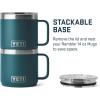 YETI Rambler 14 oz Stackable Mug, Vacuum Insulated, Stainless Steel with MagSlider Lid(Agave Teal)