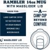YETI Rambler 14 oz Stackable Mug, Vacuum Insulated, Stainless Steel with MagSlider Lid(Big Sky Blue)