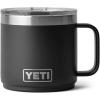 YETI Rambler 14 oz Stackable Mug, Vacuum Insulated, Stainless Steel with MagSlider Lid(Black)