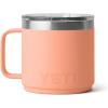 YETI Rambler 14 oz Stackable Mug, Vacuum Insulated, Stainless Steel with MagSlider Lid(Lowcountry Peach)