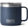 YETI Rambler 14 oz Stackable Mug, Vacuum Insulated, Stainless Steel with MagSlider Lid(Navy)