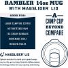 YETI Rambler 14 oz Stackable Mug, Vacuum Insulated, Stainless Steel with MagSlider Lid(Wetlands Brown)