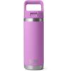 YETI Rambler 18 oz Bottle, Vacuum Insulated, Stainless Steel with Straw Cap, Moon Dust(Desert Bloom)
