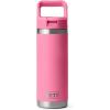 YETI Rambler 18 oz Bottle, Vacuum Insulated, Stainless Steel with Straw Cap, Moon Dust(Harbor Pink)