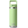YETI Rambler 18 oz Bottle, Vacuum Insulated, Stainless Steel with Straw Cap, Moon Dust(Key Lime)