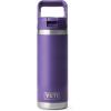 YETI Rambler 18 oz Bottle, Vacuum Insulated, Stainless Steel with Straw Cap, Moon Dust(Peak Purple)