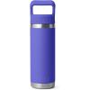YETI Rambler 18 oz Bottle, Vacuum Insulated, Stainless Steel with Straw Cap, Moon Dust(Ultramarine Violet)