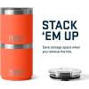 YETI Rambler 20 oz Cocktail Shaker, (2) 10 oz Stackable Lowball 2.0, Vacuum Insulated, Stainless Steel with MagSlider Lid, Papaya