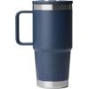 YETI Rambler 20 oz Travel Mug with Flip Straw Lid – Stainless Steel, Vacuum Insulated, Leakproof, Cup Holder Friendly(Navy)