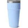 YETI Rambler 30 oz Stackable Tumbler, Stainless Steel, Vacuum Insulated with MagSlider Lid(Big Sky Blue)