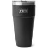 YETI Rambler 30 oz Stackable Tumbler, Stainless Steel, Vacuum Insulated with MagSlider Lid(Black)
