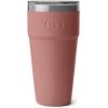 YETI Rambler 30 oz Stackable Tumbler, Stainless Steel, Vacuum Insulated with MagSlider Lid(Sandstone Pink)