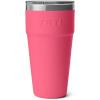 YETI Rambler 30 oz Stackable Tumbler, Stainless Steel, Vacuum Insulated with MagSlider Lid(Tropical Pink)