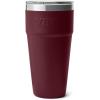 YETI Rambler 30 oz Stackable Tumbler, Stainless Steel, Vacuum Insulated with MagSlider Lid(Wild Vine Red)