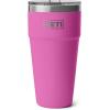 YETI Rambler 30 oz Stackable Tumbler, Stainless Steel, Vacuum Insulated with MagSlider Lid(Wildflower Fuchsia)