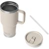 YETI Rambler 30 oz Travel Mug with Flip Straw Lid – Stainless Steel, Vacuum Insulated, Leakproof, Cup Holder Friendly(Cape Taupe)