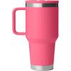 YETI Rambler 30 oz Travel Mug with Flip Straw Lid – Stainless Steel, Vacuum Insulated, Leakproof, Cup Holder Friendly(Tropical Pink)