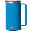 YETI Rambler 34 oz Pitcher, Vacuum Insulated, Stainless Steel with MagSlider Lid, Navy(Big Wave Blue)