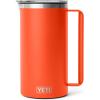 YETI Rambler 34 oz Pitcher, Vacuum Insulated, Stainless Steel with MagSlider Lid, Navy(Papaya)