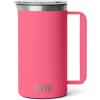 YETI Rambler 34 oz Pitcher, Vacuum Insulated, Stainless Steel with MagSlider Lid, Navy(Tropical Pink)