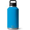 YETI Rambler 64 oz Bottle, Vacuum Insulated, Stainless Steel with Chug Cap, Navy(Big Wave Blue)