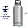 YETI Rambler 64 oz Bottle, Vacuum Insulated, Stainless Steel with Chug Cap, Navy(Black)