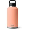 YETI Rambler 64 oz Bottle, Vacuum Insulated, Stainless Steel with Chug Cap, Navy(Low Country Peach)