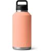 YETI Rambler 64 oz Bottle, Vacuum Insulated, Stainless Steel with Chug Cap, Navy(Low Country Peach)