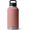 YETI Rambler 64 oz Bottle, Vacuum Insulated, Stainless Steel with Chug Cap, Navy(Sandstone Pink)
