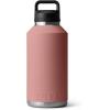 YETI Rambler 64 oz Bottle, Vacuum Insulated, Stainless Steel with Chug Cap, Navy(Sandstone Pink)
