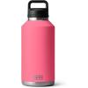 YETI Rambler 64 oz Bottle, Vacuum Insulated, Stainless Steel with Chug Cap, Navy(Tropical Pink)