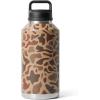 YETI Rambler 64 oz Bottle, Vacuum Insulated, Stainless Steel with Chug Cap, Navy(Wetlands Camo)