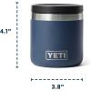 YETI Rambler 8 oz Food Jar, Vacuum Insulated, Stainless Steel, With Airtight Lid and Daytrip 6L Insulated Soft Cooler Lunch Bag, Rescue Red